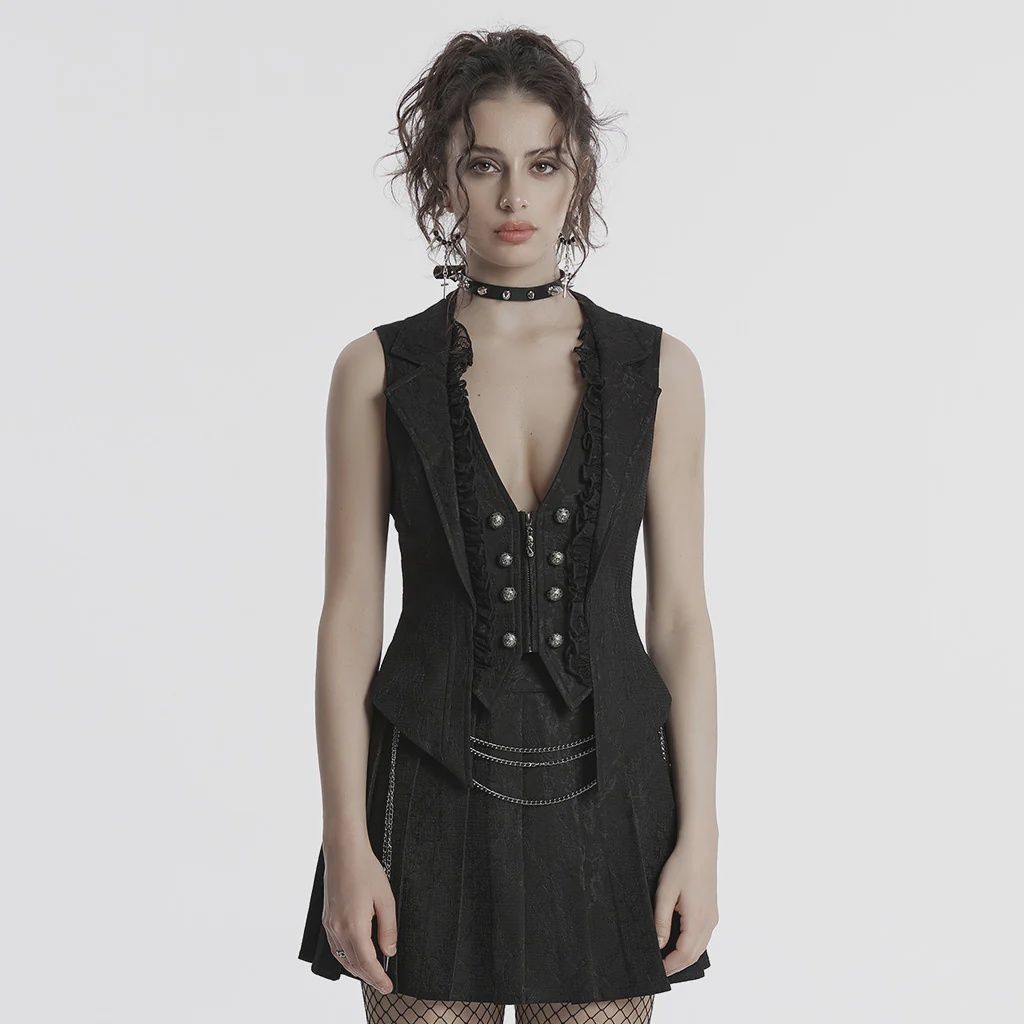 Waistcoat OY-1703 [BLACK] [PLUS]