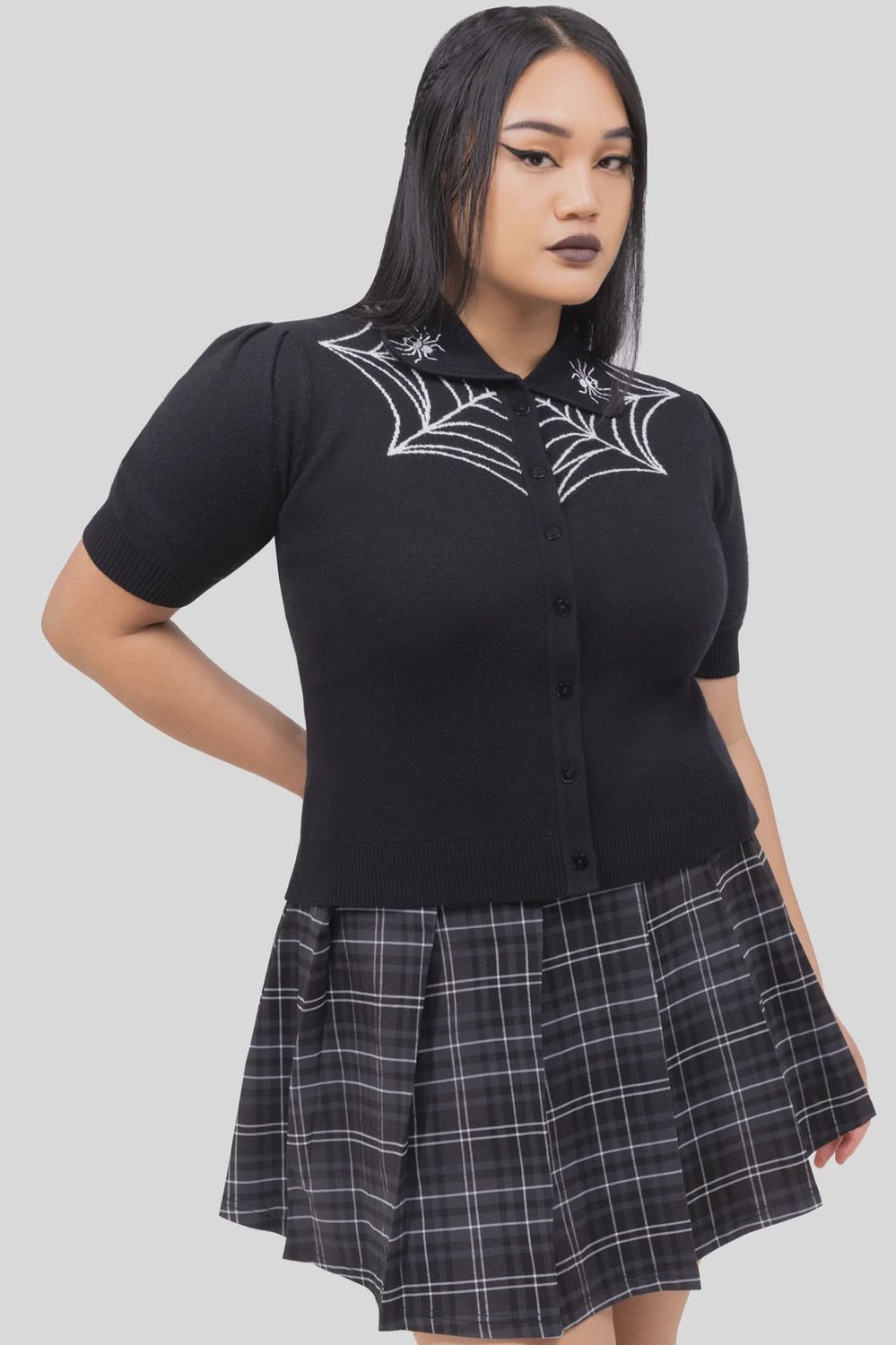 Cardigan Cobweb Sally [PLUS]