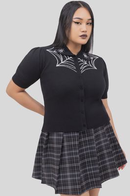 Cardigan Cobweb Sally [PLUS]