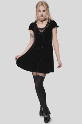 Robe Heather Babydoll Mini [NOIR]