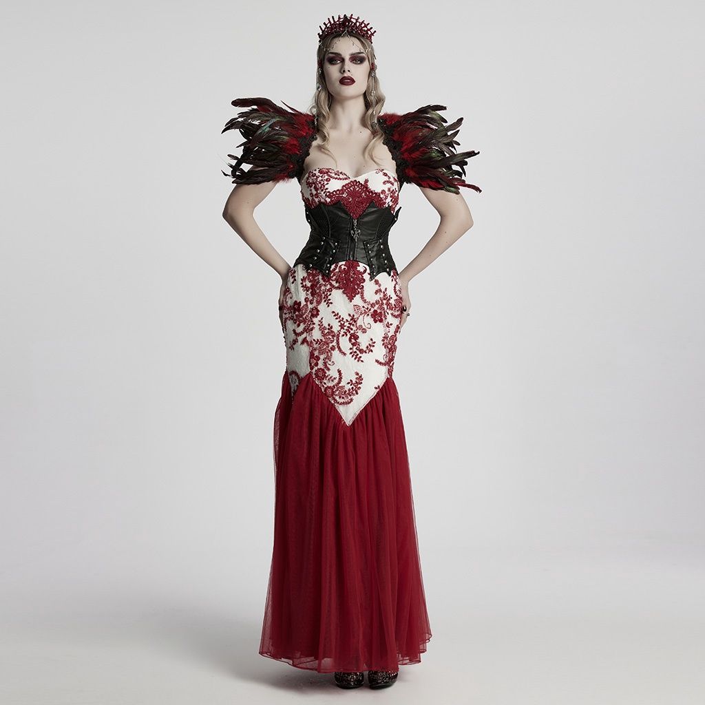 Robe WQ-859 [ROUGE / BLANC]