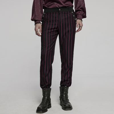 Pantalons WK-723 [NOIR / ROUGE]