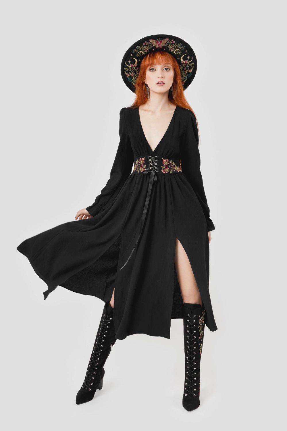 Robe Poisoned Petal Midi [PLUS]