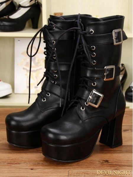 Bottes Gothic PU Leather