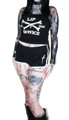 Shorts Bootie Lip Service [LS-259] [PLUS]