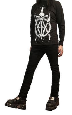Skinny Black Stretch Jeans [301-G] [PLUS]