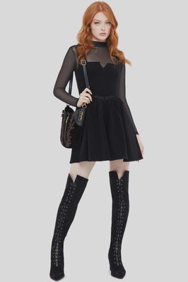 Elderroot Mini Dress [BLACK]