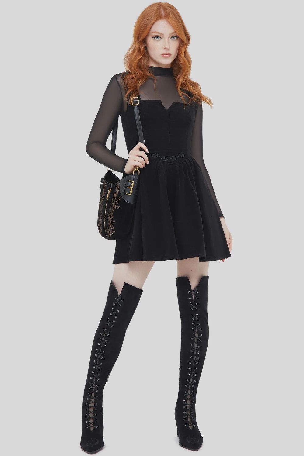 Elderroot Mini Dress [BLACK]