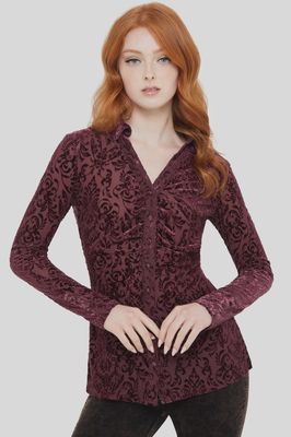 Chemise Blood Whisper Mesh [BOURGOGNE]
