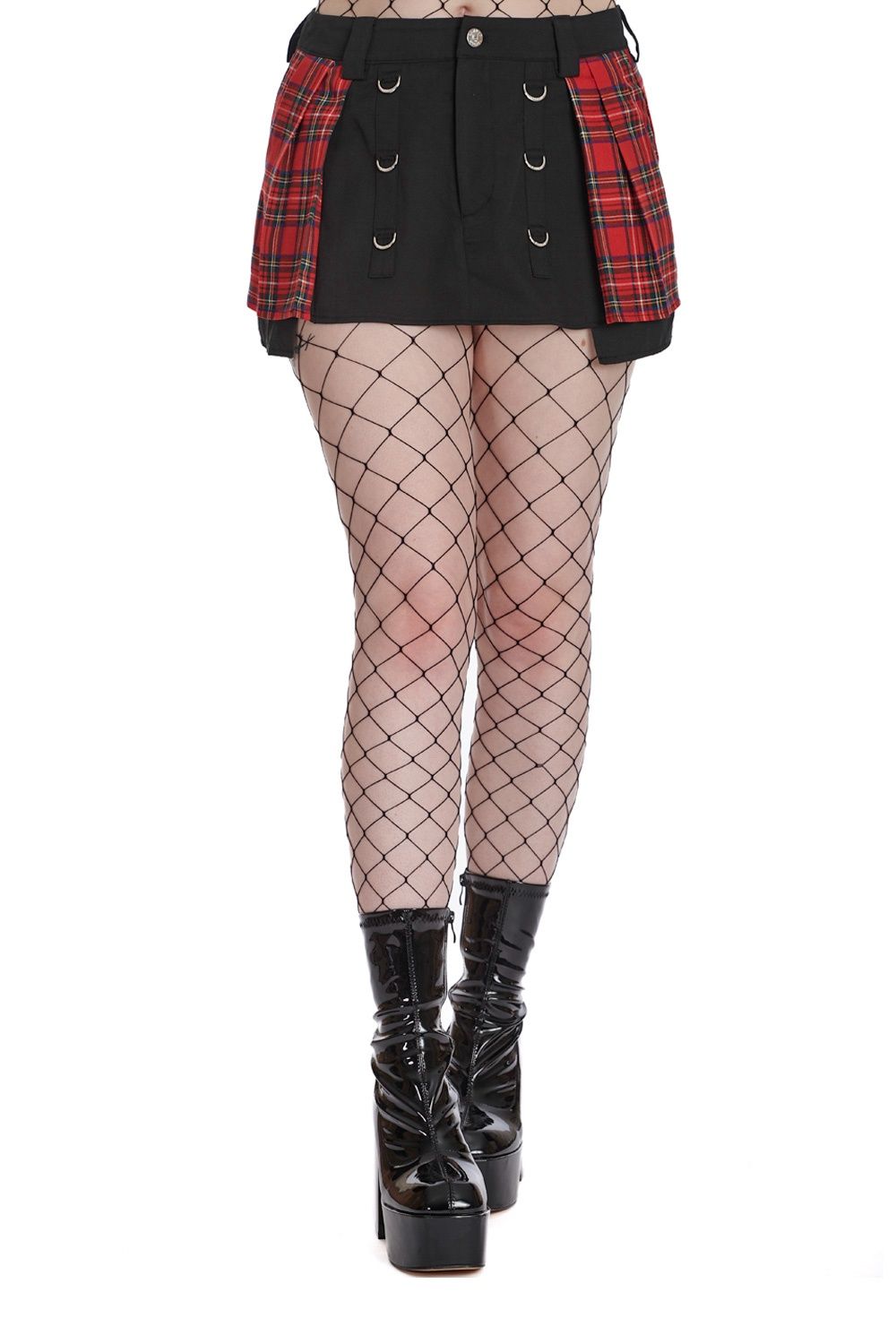 Jupe Punked-Out [SK25561] [TARTAN ROUGE]