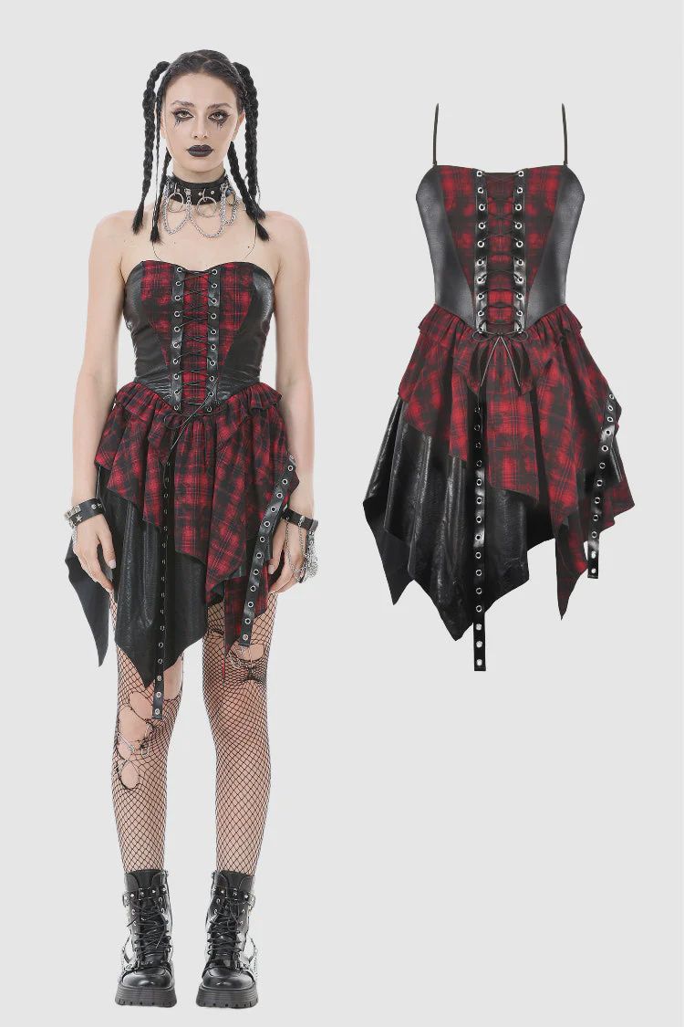 Robe Punk DW1111 [TARTAN ROUGE]