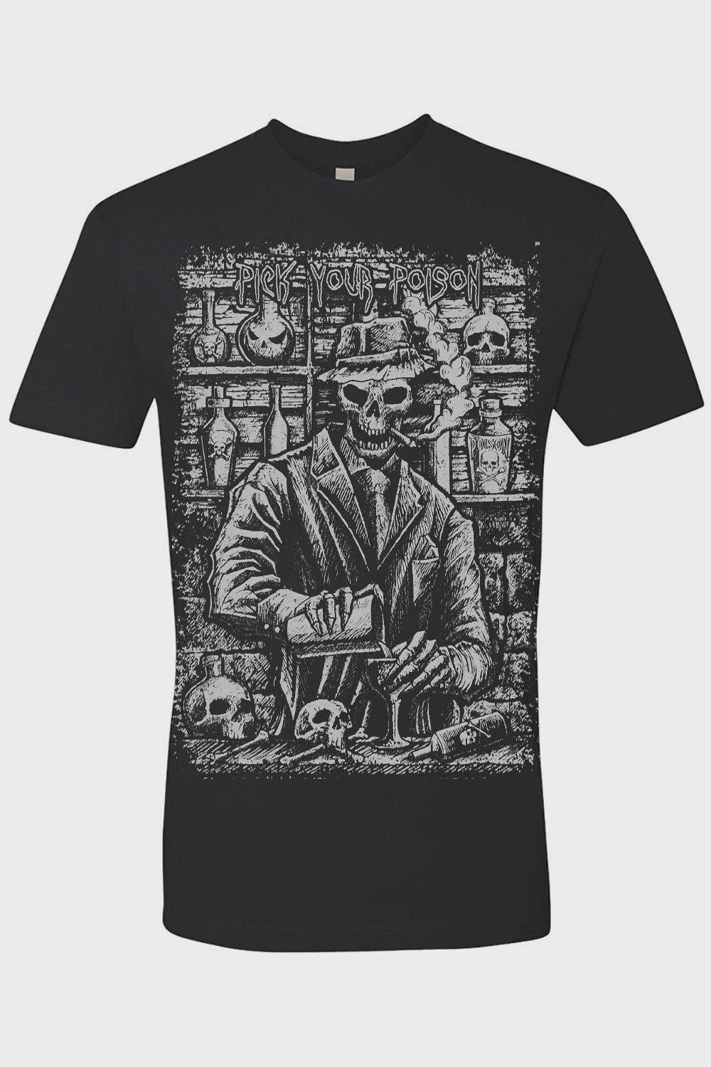 T-Shirt Pick Your Poison Skeleton Homme