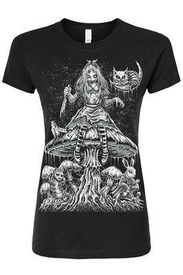 T-Shirt Alice Down The Rabbit Hole Femme