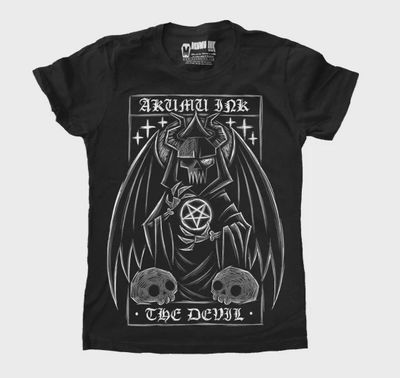 T-Shirt The Devil Tarot Card Femme