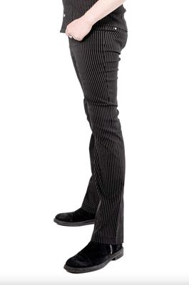 Men's Pinstriped Gangsta Pranksta Pants [LS-244-G]