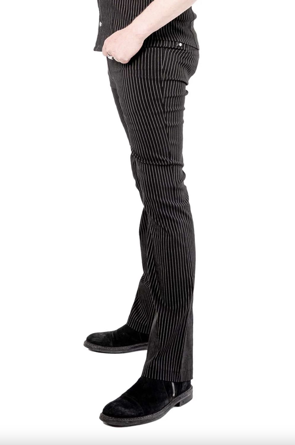 Men's Pinstriped Gangsta Pranksta Pants [LS-244-G]