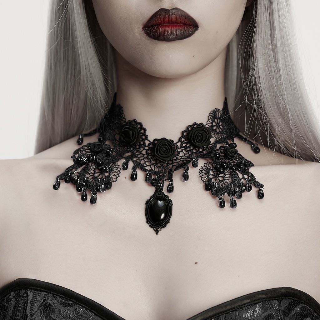 Choker Dentelle WS-832 [NOIR]