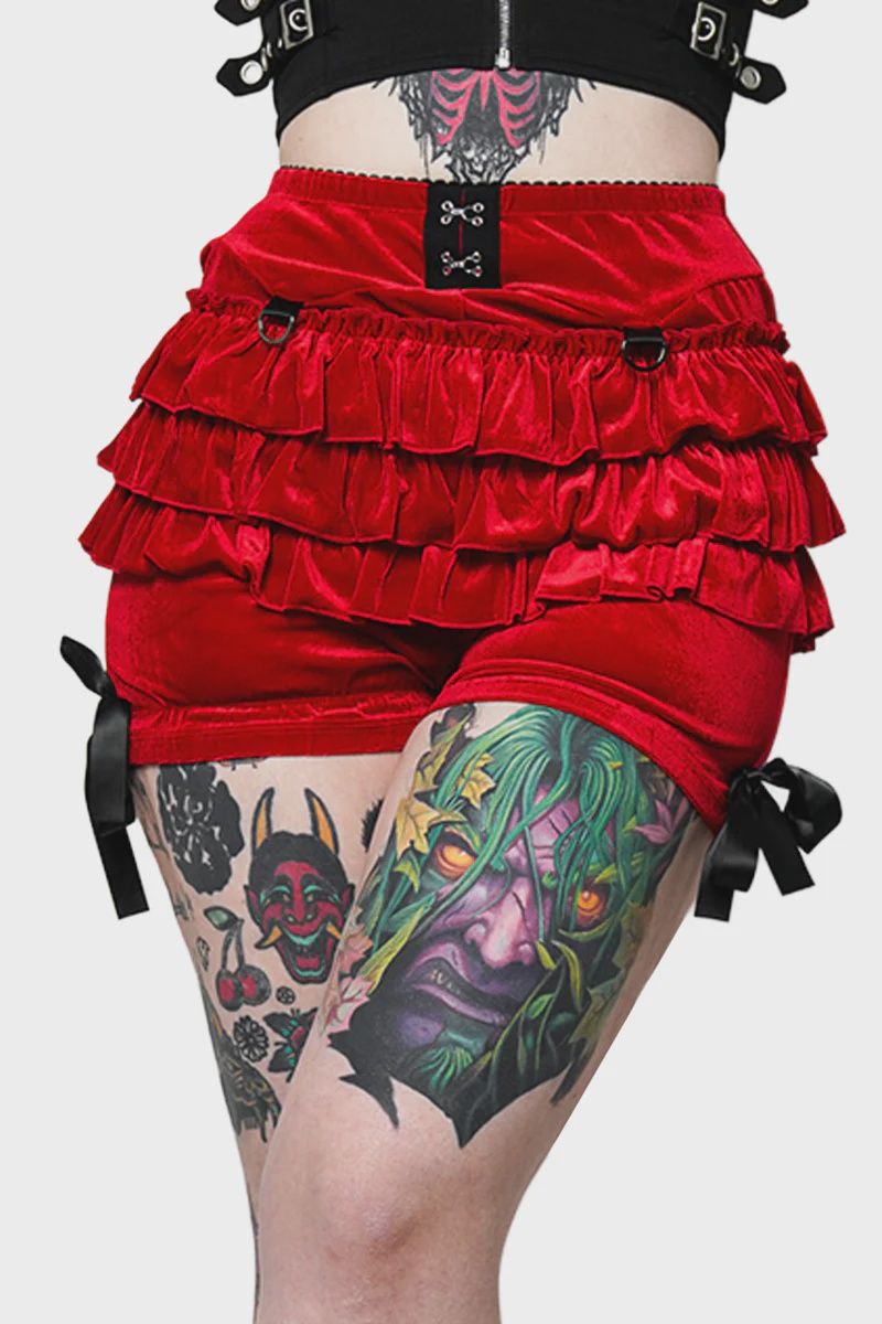 Bloomers Rosemary en Velours Rouge [PLUS]