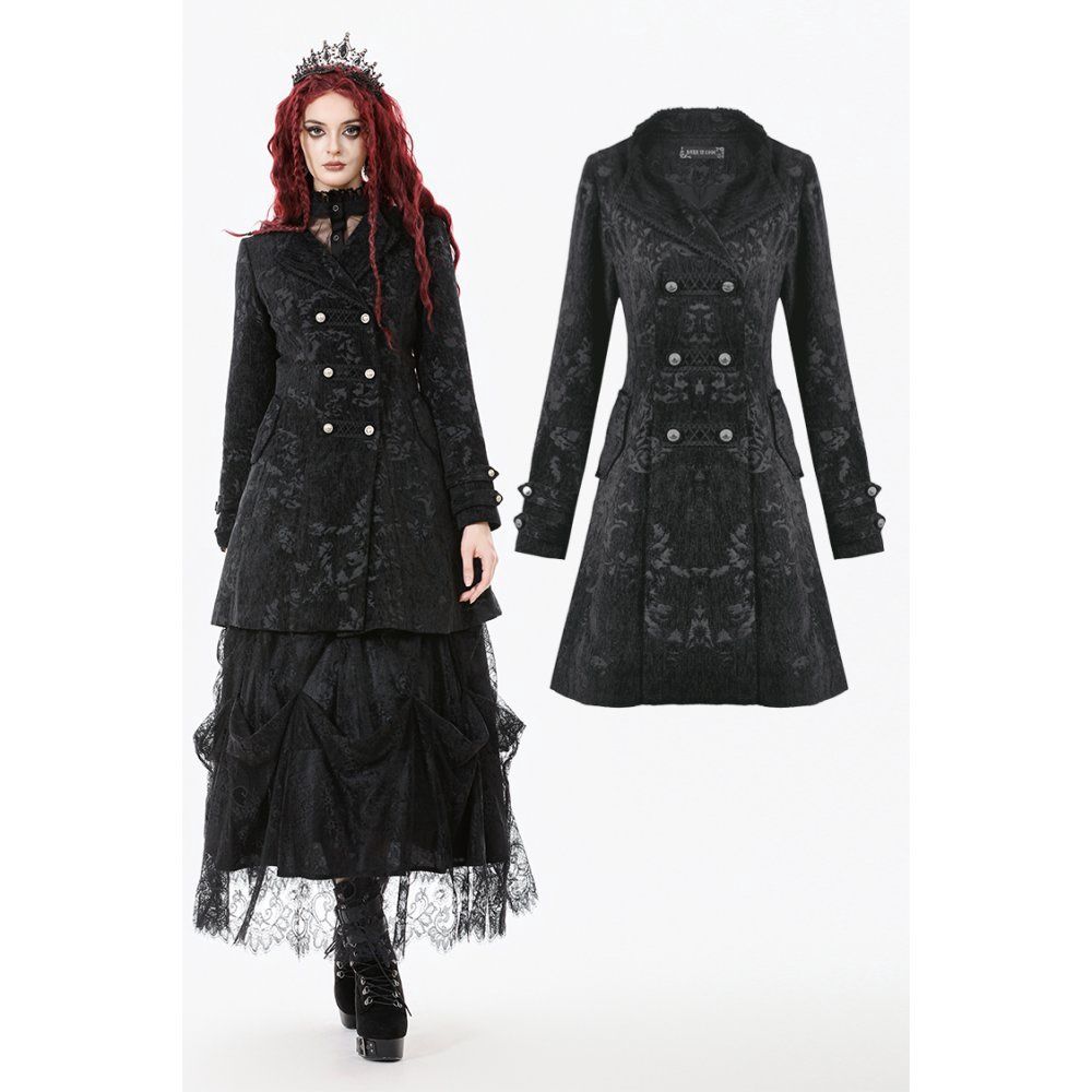 Manteau Jacquard en Velours JW299