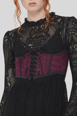Bustier Arden Lace Basque [PRUNE]