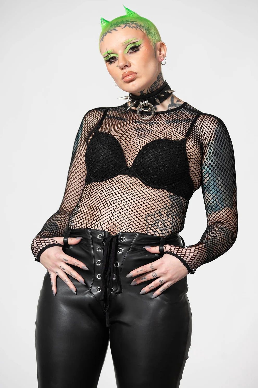 Hellrazor Fishnet Top  [BLACK]