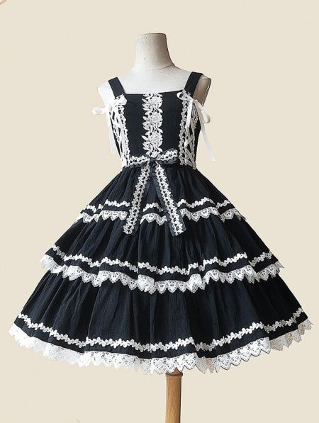 Robe Infanta Lace Applique Sweet JSK [IFT-0048]