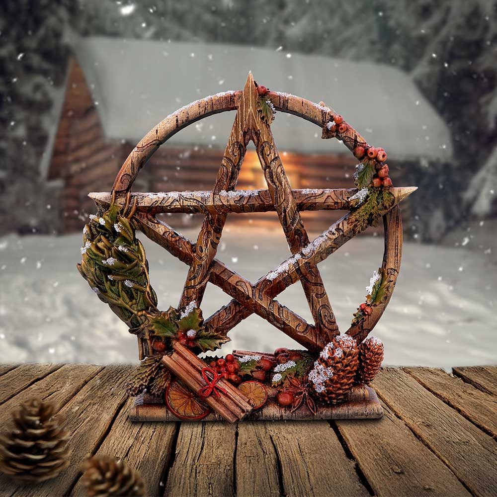 Décoration Pentagramme Yule [HIVER] [B6632B24]