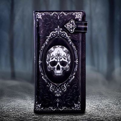 Portefeuille Baroque Skull Embossed [B7257C25]