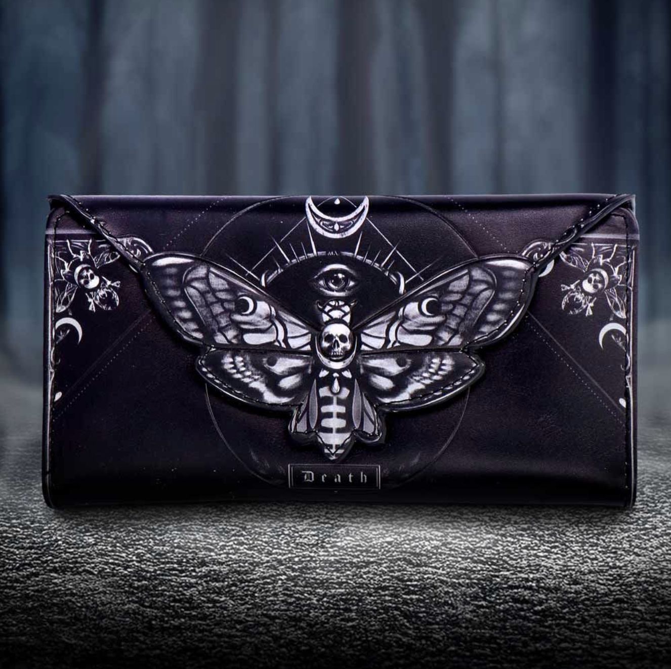 Portefeuille Death&#39;s Head Moth [B7258C25]