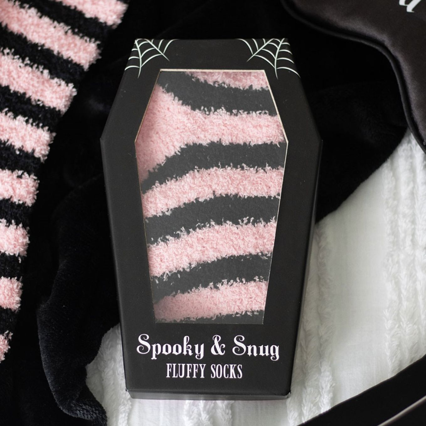 Bas Rayés dans Coffret Cadeau Cercueil [DE_97525] [ROSE]