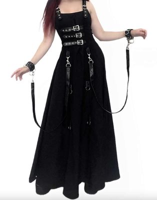 Black Industry Ball Gown [LS-186]