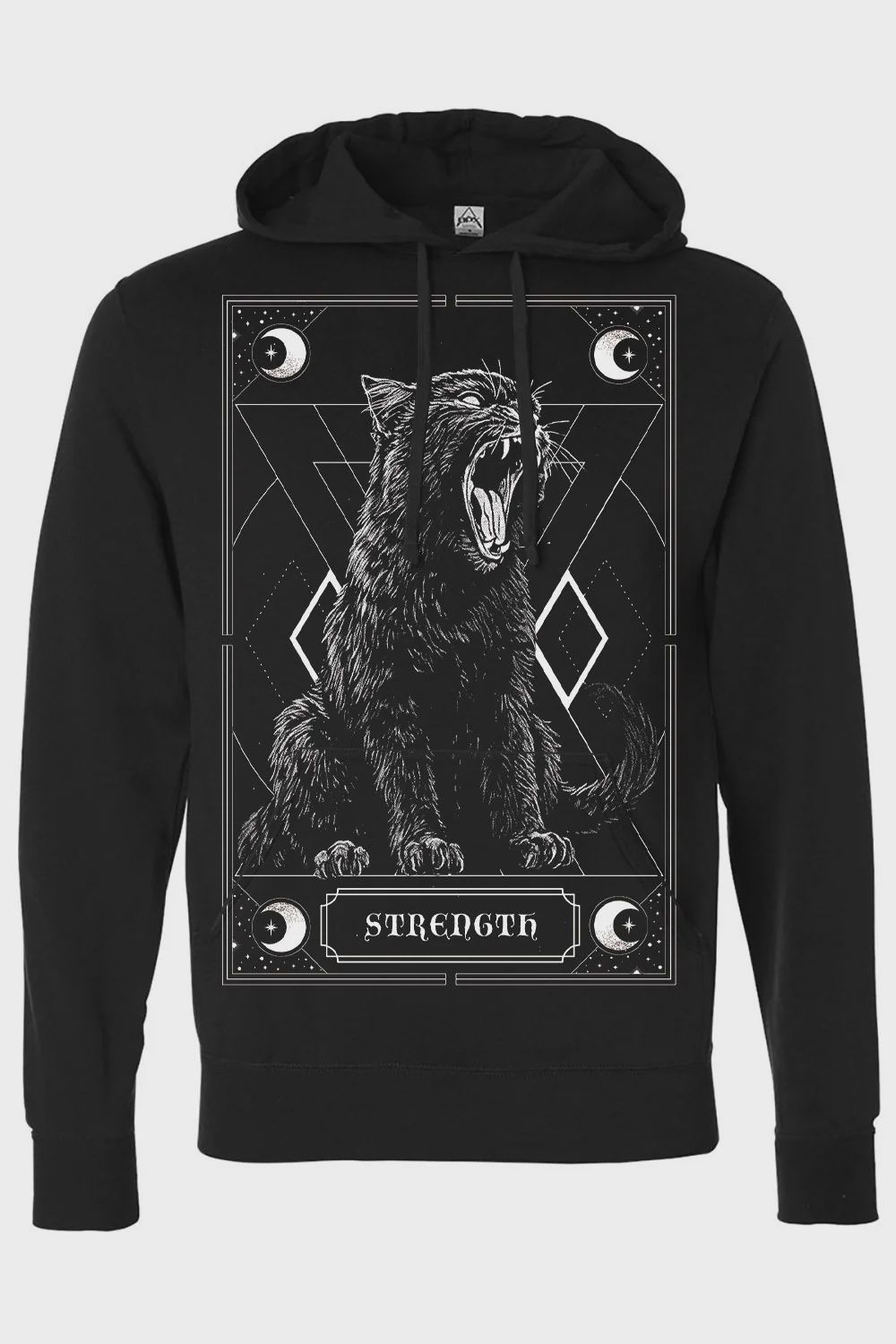 Hoodie Strength Kitty Tarot Unisexe