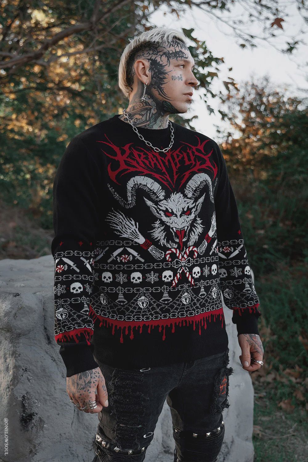 Pull Krampusnacht Knit Xmas Unisexe