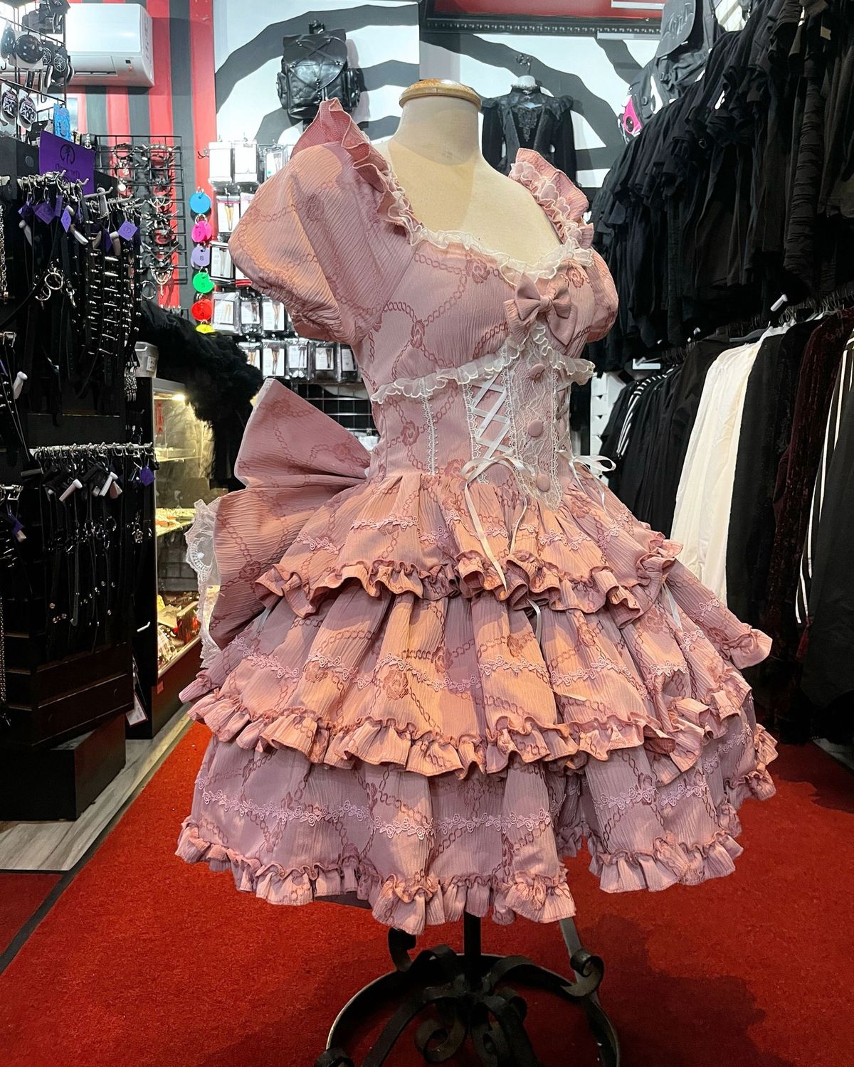 Robe Princess Bow Ruffle Sweet [BLGM-0051] [ROSE]