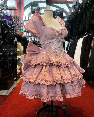 Robe Princess Bow Ruffle Sweet [BLGM-0051] [ROSE]
