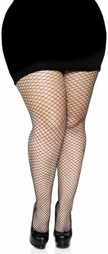 Bas Collants Fishnet Spandex Industrial Noir [PLUS] / LA9003X
