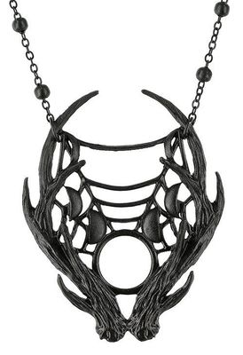 Moon Antler Necklace [BLACK]