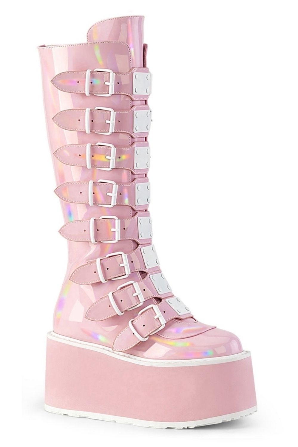 Knee-high Platform Boots DAM-318/BPHG [PINK]
