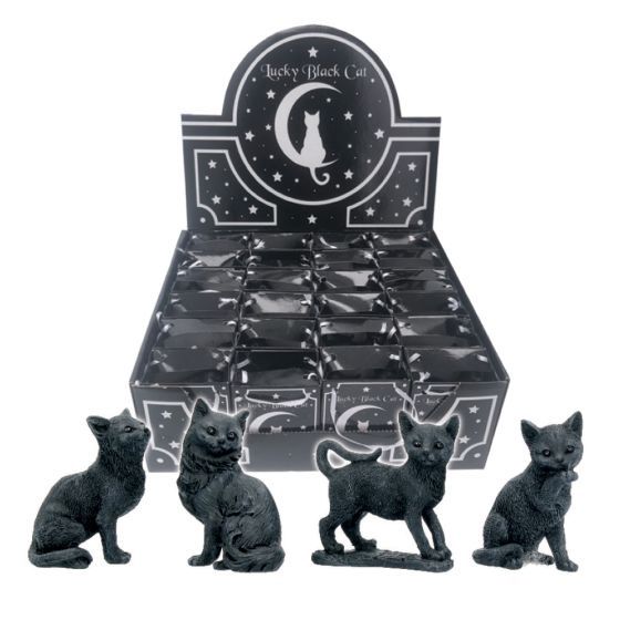 Lucky Black Cats Statuette