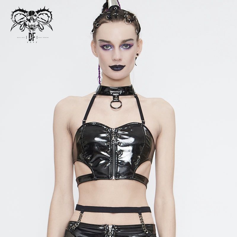 Vinyl Crop Top TT154