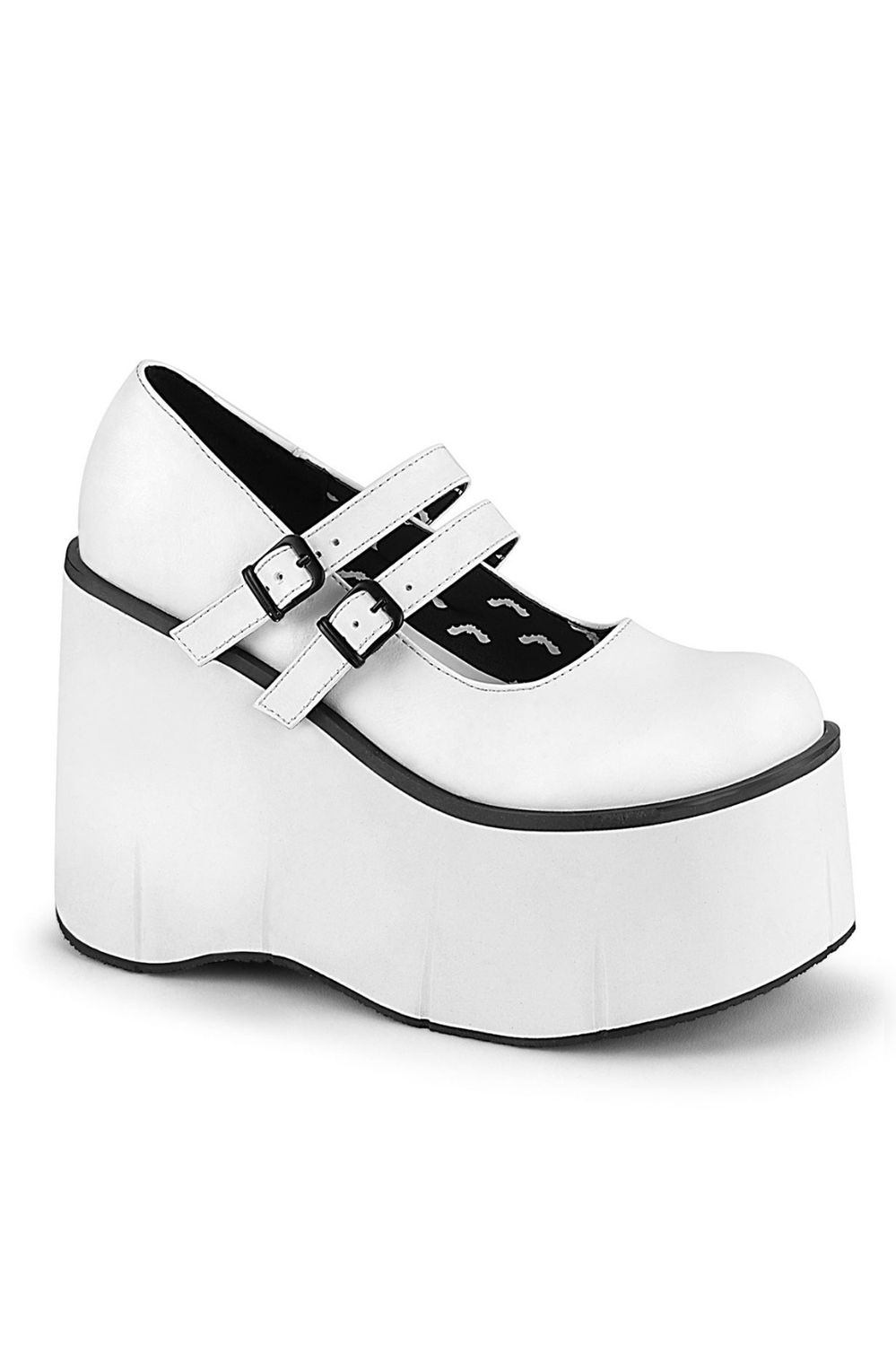 Wedge Plarform Mary Jane Shoes KERA-08/WVL [WHITE]