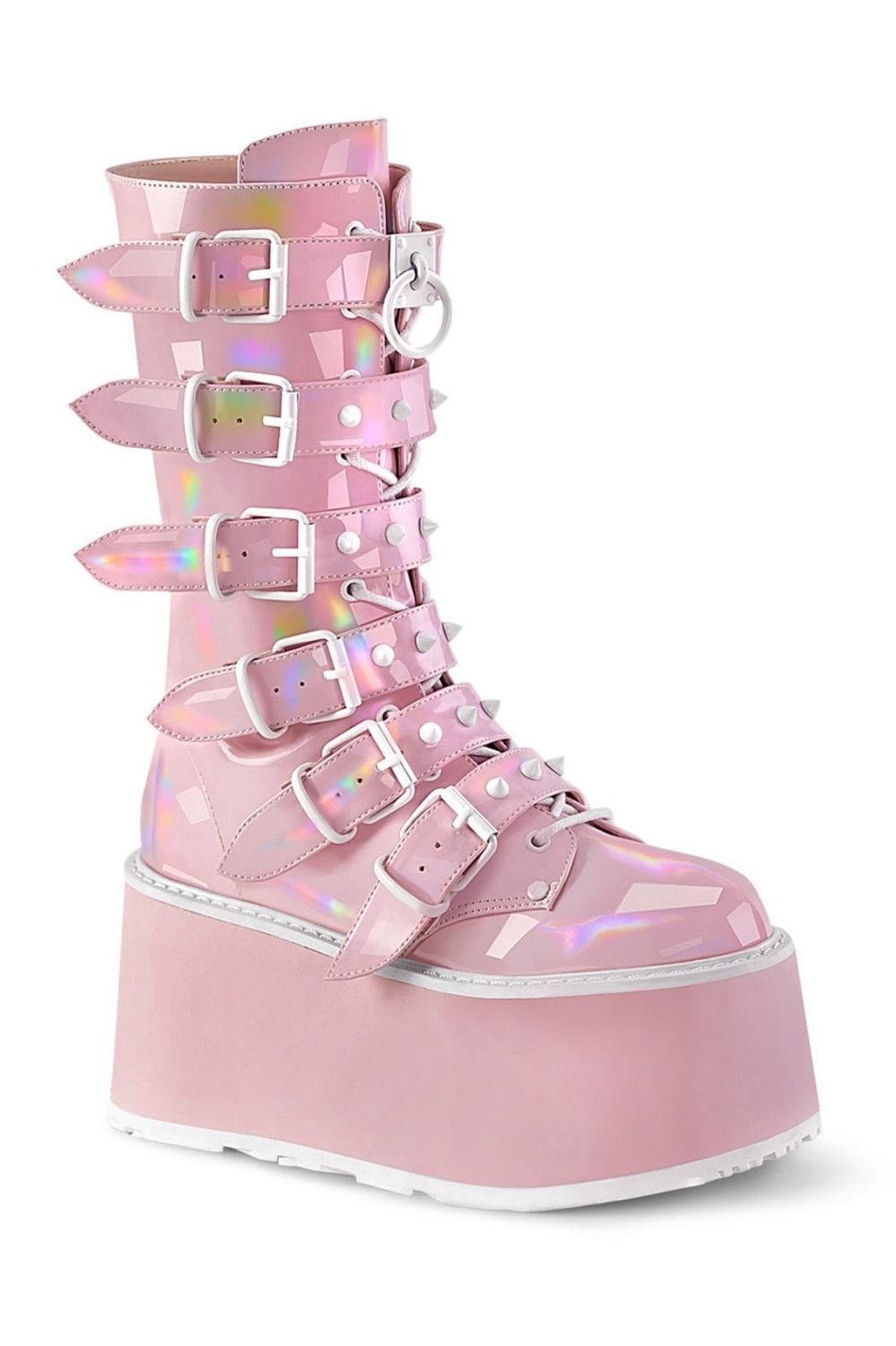 Mid-calf Platform Boots DAM-225/BPHG [PINK}