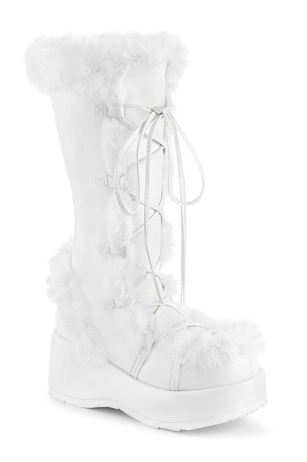 Mid-calf Fluffy Boots CUB-311/WVL Boots [WHITE]