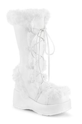 Mid-calf Fluffy Boots CUB-311/WVL Boots [WHITE]