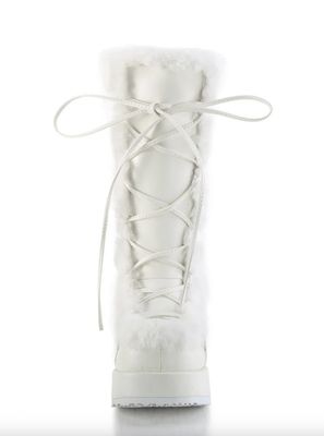 Mid-calf Fluffy Boots CUB-311/WVL Boots [WHITE]