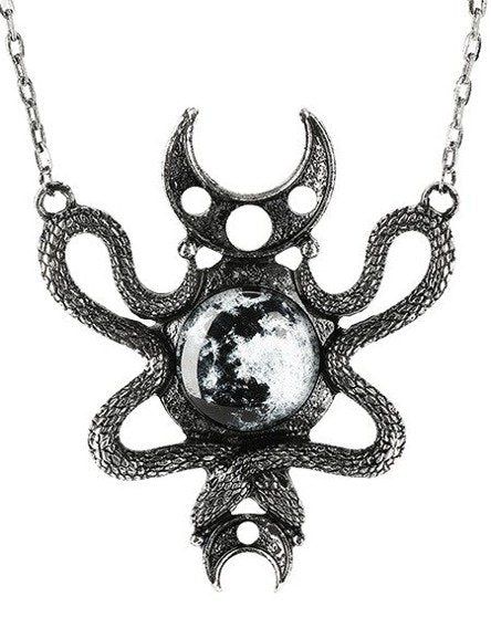 Moon Embraced Necklace [SILVER]