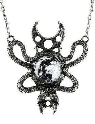 Moon Embraced Necklace [SILVER]