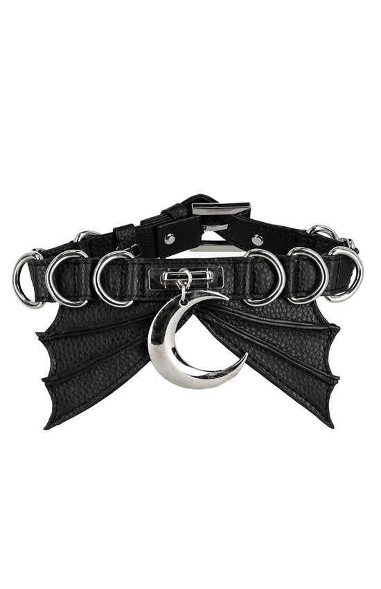 Bat &amp; Moon Choker