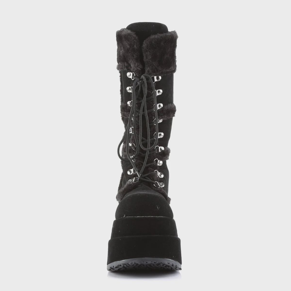 Fluffy Pltaform Boots BEAR-202/B/PU