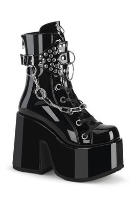 Mid-Calf Heeled Platform Boots CAM-65/B